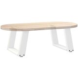  Noge za klubsko mizico v obliki črke U, 2 kosa, bele barve, 50 x (30-31) cm, jeklo, (22123661) | Shoptok.si
