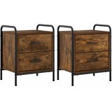  Noćni ormar 2 kom. Dimljeni hrast 40 x 30 x 50 cm - Dimljeni hrast 2 | shoptok.hr