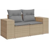  Set sofe 6 kom. Bež i svijetlo siva Poli Rattan i čelik | shoptok.hr