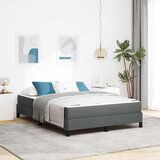 vidaXL Krevet s opruga kutije Ostalo Tamno siva 140 x 190 cm tkanina | shoptok.hr