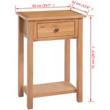  Konzolni stol od masivne hrastovine 50 x 32 x 75 cm | Eponuda.ba