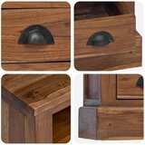 Ormarić za pohranu Prirodna 60 x 30 x 60 cm Čvrsto teak drvo | shoptok.hr