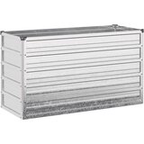  Povišeni vrtni krevet Srebrna 100 x 40 x 55 cm cinkani | shoptok.hr