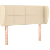 Maison Chic vzglavna omarica - nočna omarica - posteljna omarica z ušesi krem 103x23x78/88 cm blago, (21709606) | Shoptok.si