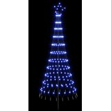  LED božićno drvce 180 cm 230 LED lampica Plava Željezo Crna | shoptok.hr