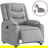 Maison Chic Električni naslanjač - Relax naslanjač svetlo sivo blago, (22061342) | Shoptok.si