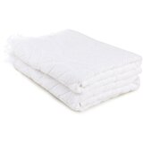  Leaf - white white bath towel set (2 pieces) Cene