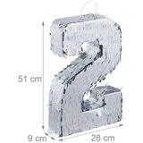  Rođendanska pinjata broj 2, višebojna, 51 cm Cijene