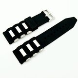 INF Univerzalni silikonski pašček za uro s kovinskimi poudarki 24 mm, (22102788) | Shoptok.si