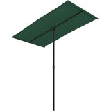  Vrtni suncobran s aluminijskom šipkom 180x110 cm zeleni | shoptok.hr