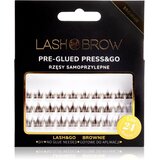 Lash Brow Press&Go Self-Adhesive Eyelashes samolepilne šopaste trepalnice Classy Night Brownie 1 kos Cene