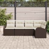  Set sofe s jastukom 5 pcs Smeđa Poliester | Eponuda.com