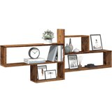  Zidna polica boja staro drvo 167,5x18x68 cm konstruirano drvo | Eponuda.com