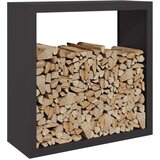 vidaXL Stalak za drva za ogrjev crni 100 x 40 x 100 cm čelični | shoptok.hr