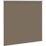 Rolo zavjesa za zamračivanje boje kave 165x130 cm Širina tkanine 161,6 cm Poliester | Shoptok.si