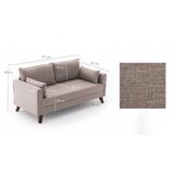 Atelier Del Sofa Bež sedežna garnitura 177 cm Bella – Cene