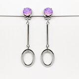 Branic Jewelry Minđuše sa lila kristalima Julieta | Eponuda.com