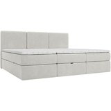 MID.YOU DRUŽINSKA POSTELJA 210 cm x 200 cm , les, tekstil, leseni material siva | Shoptok.si