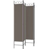 Sobna pregrada s 4 panela antracit 160x220 cm od tkanine | shoptok.hr
