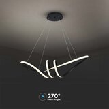 LED luster na sajli LED/24W/230V 3000K crna | Eponuda.com