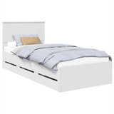  Krevetna konstrukcija Bijelo 90 x 190 cm Inženjersko Drvo | shoptok.hr