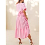 Resti Women's midi dress with short sleeves and decorative buttons | shoptok.hr
