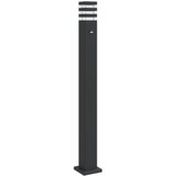  Vanjska podne svjetiljke sa senzorom crne 110 cm aluminijske | Eponuda.ba
