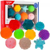  Set 10 senzoričnih žogic z različnimi vzorci - pisane Cene