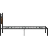  Posteljni okvir brez vzmetnice dimljen hrast 107x203cm inž. les, (21829082) | Shoptok.si