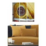 Wallity MDF1048383 multicolor decorative mdf painting (3 pieces) Cene