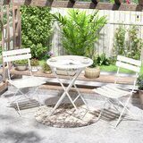 Alberg retro beli bistro set 2 stolice + sto loretto ( KLK035-WHITE ) Cene