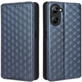 INORCO Za Realme V30 5G/V30t PU usnjena torbica za denarnico z vtisnjenim vzorcem romba, stojalo, ovitek za telefon, (22036991) Cene