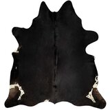  Tepih od prave kravlje kože crni 180 x 220 cm | Eponuda.com