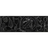 KUHINJSKI TEKAČ Fine Dining 60/180 cm potiskano črna
