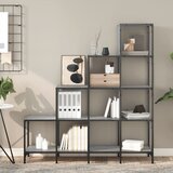  Regal za knjige siva boja hrasta 122x30x132 cm od drva i metala | Eponuda.ba