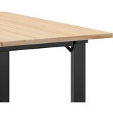  Stolić za kavu O-oblika 80x80x45 cm borovina i čelik | shoptok.hr