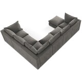 Makamii Temno siva kotna sedežna garnitura (desni kot/v obliki črke "U") Manao – | Shoptok.si