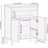 vidaXL Omare in policami za shranjevanje medijev s shranjevanjem z vrati Rjava | Shoptok.si