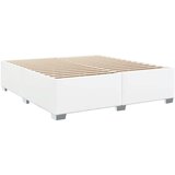  Krevet s oprugama i madracem bijeli 200x200 cm umjetna koža | shoptok.hr