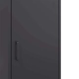 vidaXL Visoka komoda crna 36 x 39 x 113 cm čelična | shoptok.hr