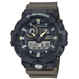 Casio Muški sat GA-710TU-1A3, Crno kućište, Maslinasti Cene