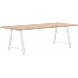  Noge za blagovaonski stol A-oblika 2 kom Bijele 90 x (72-73) cm Čelik | shoptok.hr