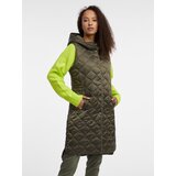 Orsay Khaki Ladies Long Quilted Vest - Women Cijene