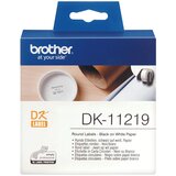 Brother DK11219 Nalepke okrogle 12mm 1200 kos, (5000156366) | Shoptok.si