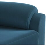  Set sofe 2 pcs Plava Baršun - Plava 1-Sjedalo + 2-Sjedalo (120 cm) | shoptok.hr