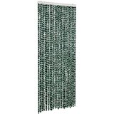 vidaXL Zastor protiv muha zelena i bijela 100 x 230 cm od šenila | shoptok.hr