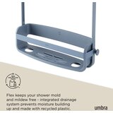 Umbra Plava plastična viseća kupaonska polica Flex – | shoptok.hr