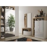  Klupa LENOR 91x209 cm bela/braon | Eponuda.com