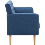 vidaXL Trosjed s presvlakom od tkanine 172 x 70 x 82 cm plavi | shoptok.hr