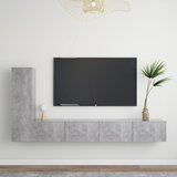 The Living Store Komplet TV omaric 3-delni betonsko siva iverna plošča - Komplet TV Omaric, (21374091) Cene